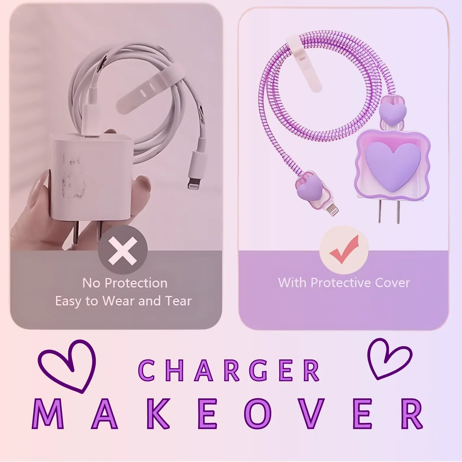 Purple Heart Charger Protector